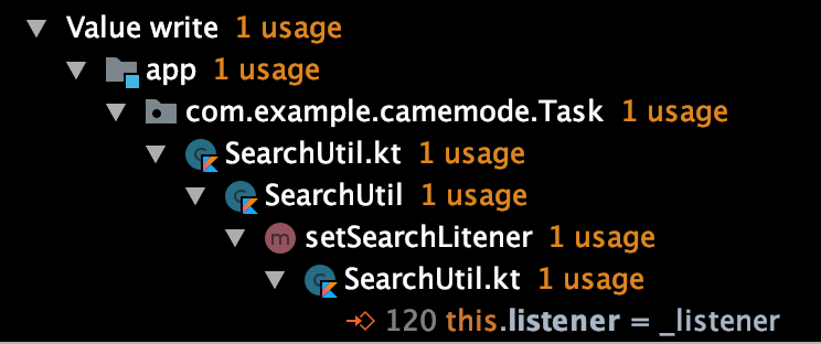 Usages of searchUserInfo in All Places(Value write)